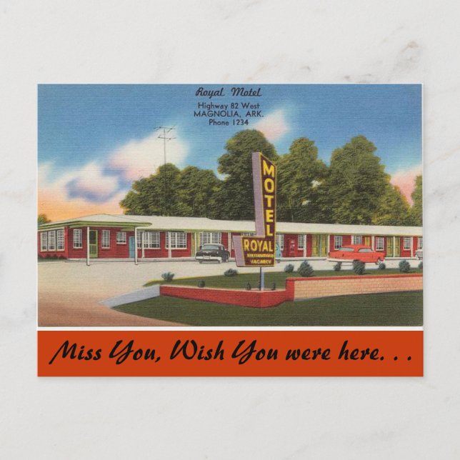 Cartão Postal Arkansas, Royal Motel (Frente)