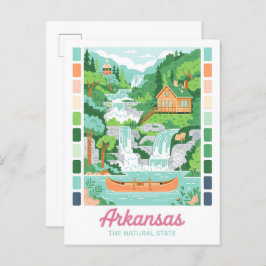 Cartão Postal Arkansas the Natural State Summer Viagem