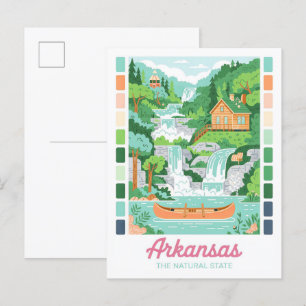 Cartão Postal Arkansas the Natural State Summer Viagem