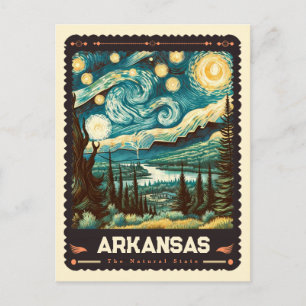 Cartão Postal Arkansas Vincent Van Gogh inspirado