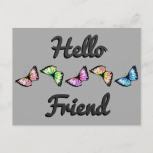 Cartão Postal "Arlequim" (Olá Amigo)