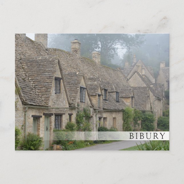 Cartão Postal Arlington Row, Bibury nos Cotswolds (Frente)