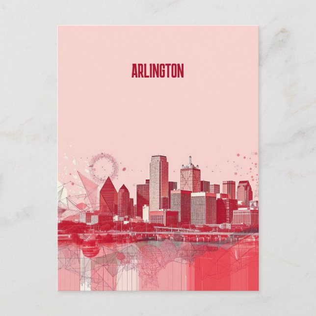 Cartão Postal Arlington Texas Viagem (Frente)
