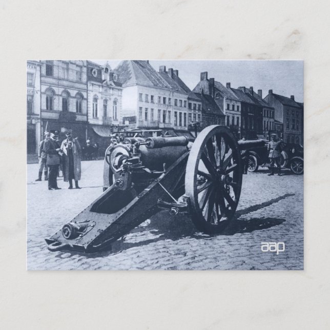 Cartão Postal Arma Inglesa tirada em Ypres (Frente)