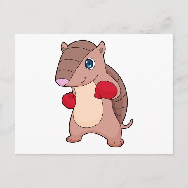 Cartão Postal Armadillo Boxer Boxer Luvas (Frente)