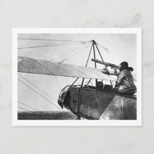 Cartão Postal Armador de aeronaves durante a Batalha do Marne, 1