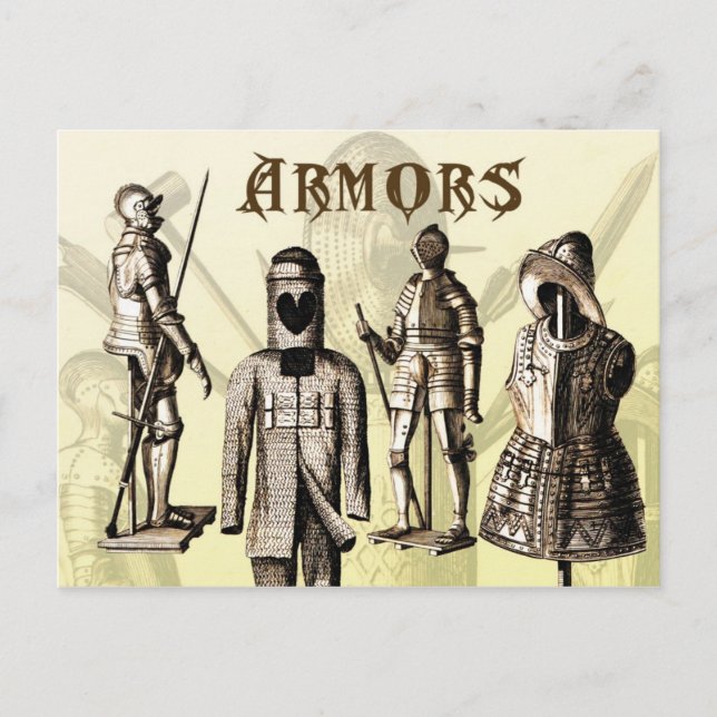 Cartão Postal Armários medievais (Frente)