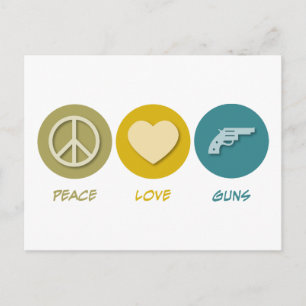 Cartão Postal Armas de Amor de Paz