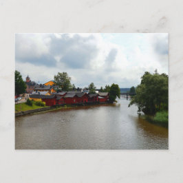 Cartão Postal Armazéns vermelhos em Porvoo, Finlândia