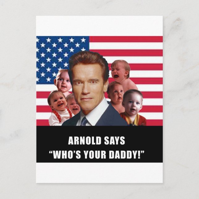 Cartão Postal Arnold Says (Frente)