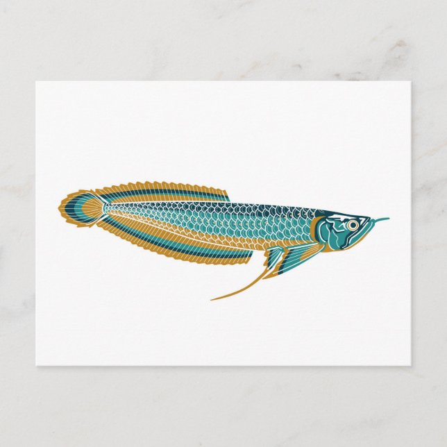 cartão postal arowana (Frente)