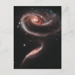 Cartão Postal Arp 273 Galáxias Interagindo (Telescópio Hubble)
