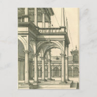 Arquitetura Antiga, Pátio Romano com Colunas