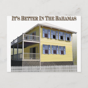Cartão Postal Arquitetura Bahamiana