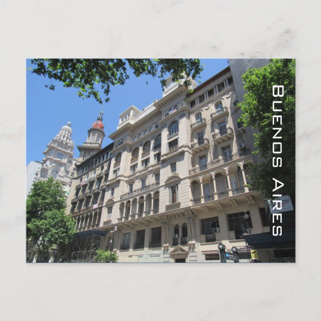 Cartão Postal arquitetura buenos aires (Frente)