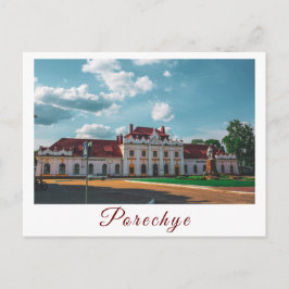 Cartão Postal Arquitetura da Estação Belarus Porechye Parecca