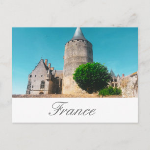 Cartão Postal Arquitetura da França Castelos Franceses