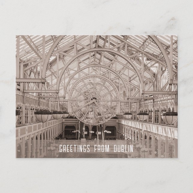 Cartão Postal Arquitetura de Dublin Irlanda  (Frente)