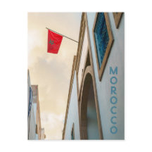 Arquitetura de Marrocos com Bandeira, foto de viag