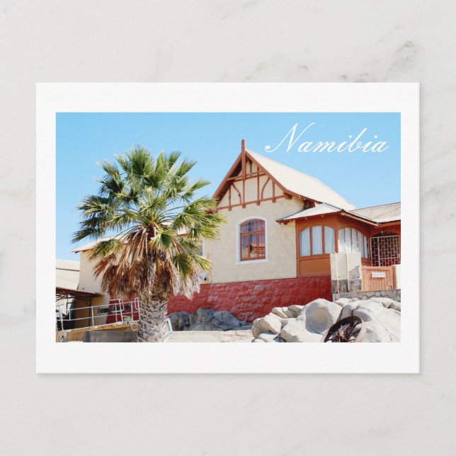 Cartão Postal Arquitetura de Namíbia Lüderitz (Frente)