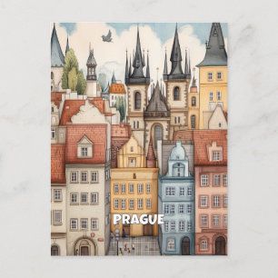 Cartão Postal Arquitetura de Praga