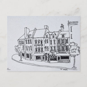 Cartão Postal Arquitetura de Santo-Omer, França