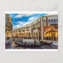 Arquitetura do Canal de Gôndola Venetian Las Vegas