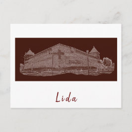 Cartão Postal Arquitetura do Castelo da Cidade da Bielorrússia L