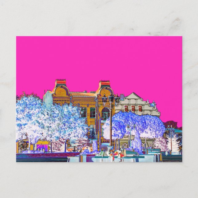 Cartão Postal Arquitetura do Grodno Belarus (Frente)