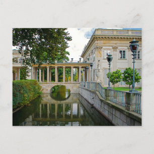 Cartão Postal Arquitetura do Palácio de Lazienki Varsóvia