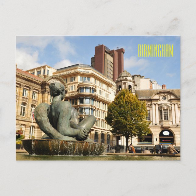 Cartão Postal Arquitetura em Birmingham, Inglaterra (Frente)