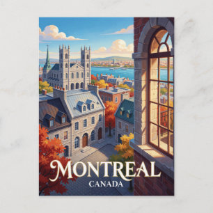 Cartão Postal Arquitetura Francesa Montreal Canadá