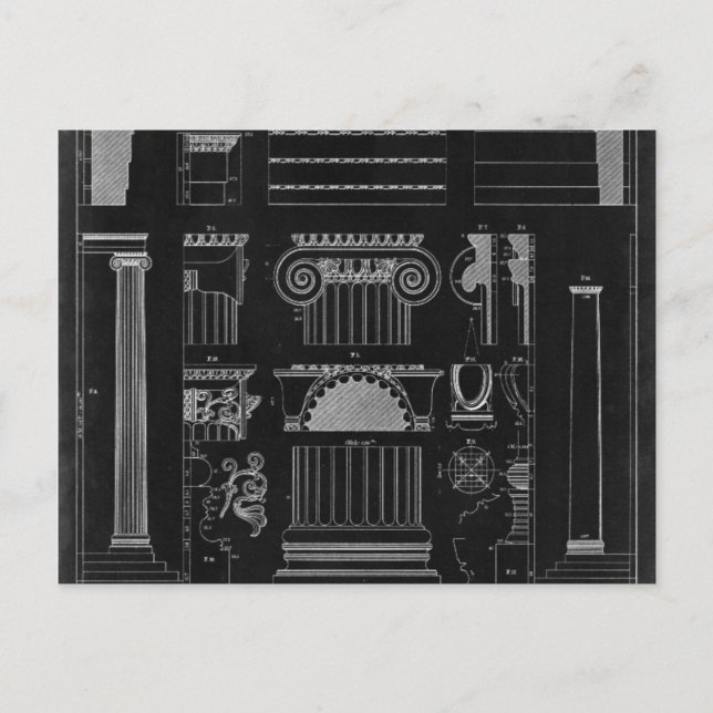 Cartão Postal Arquitetura gráfica IV (Frente)