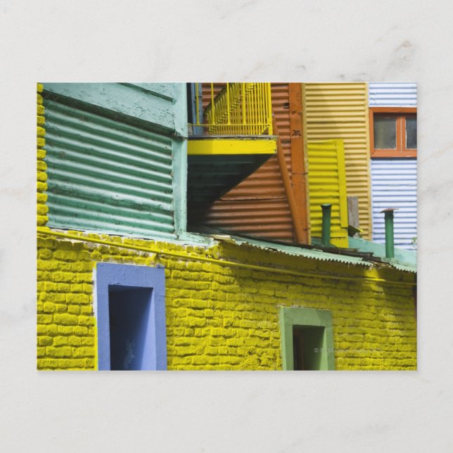 Cartão Postal Arquitetura La Boca, El Caminito 2 (Frente)