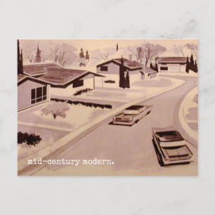 Cartão Postal Arquitetura Modernista de Meados do Século