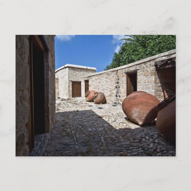 Cartão Postal Arquitetura rural de Chipre Geroskipou f (Frente)