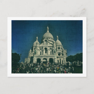 Cartão Postal Arquitetura Sacré-Coeur Montmartre Paris