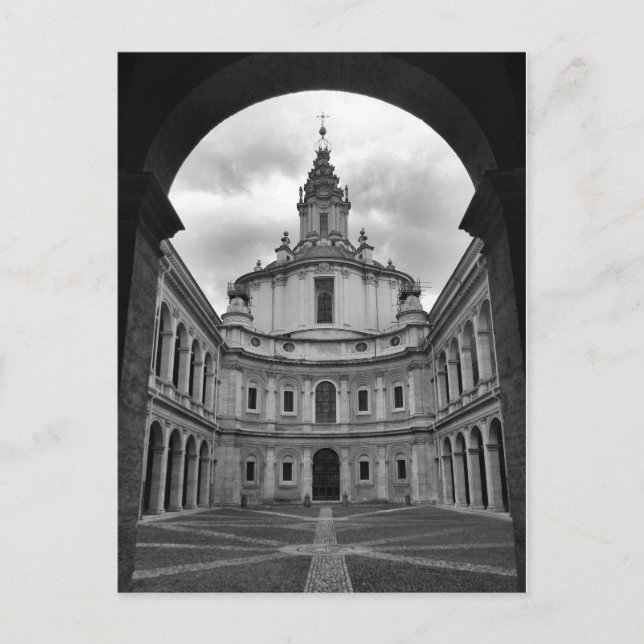 Cartão Postal Arquivos de Estado, Roma, Itália (Frente)