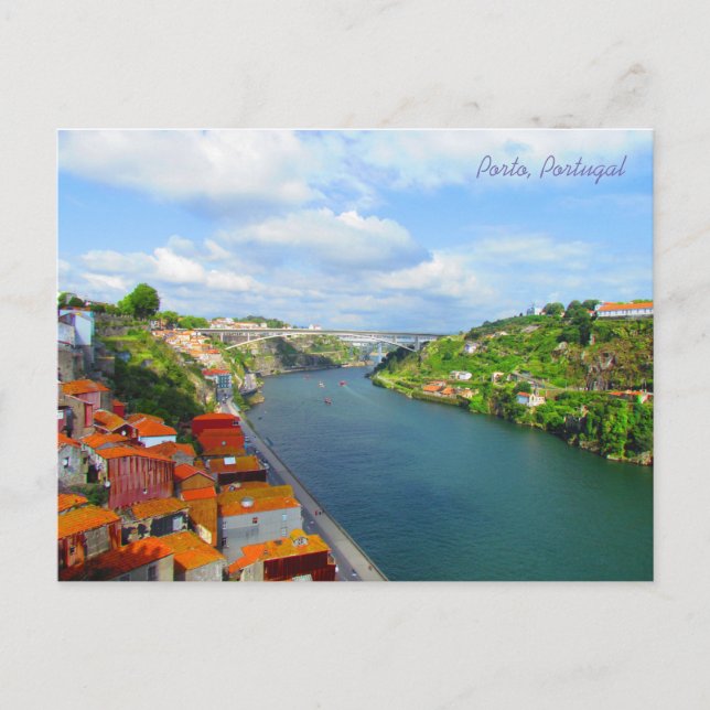 Cartão Postal Arrábida Bridge ~ Porto, Portugal (Frente)
