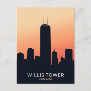 Cartão Postal Arranha-céu de Chicago