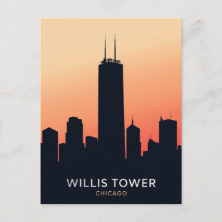 Cartão Postal Arranha-céu de Chicago