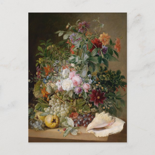 Cartão Postal Arranjo de Flores e Cana-de-Cobra (Frente)
