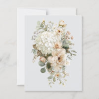 Arranjos de Flores de Marfim Adesivo – Floral Eleg