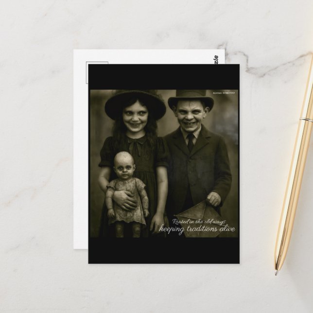 Cartão Postal Arrastados nos velhos modos de manter vivas as tra (Frente/Verso In Situ)