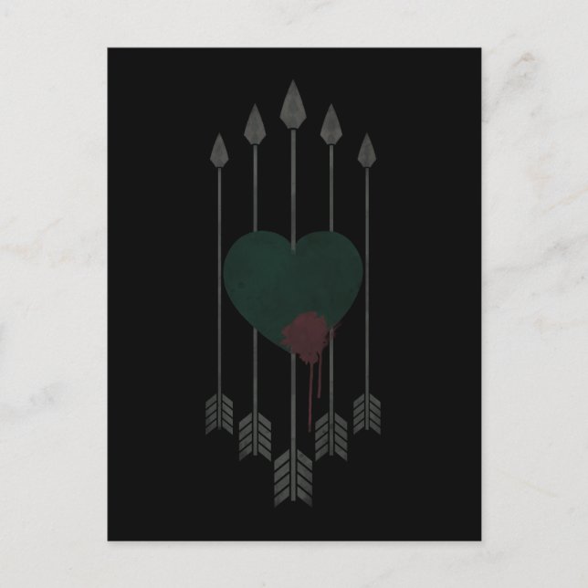Cartão Postal Arrow | Arrows Shot Through Heart (Frente)