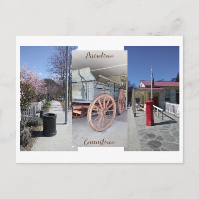 Cartão Postal Arrowtown, Queenstown (Frente)