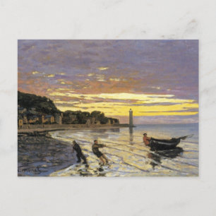 Cartão Postal Arrumando um Barco, Honfleur