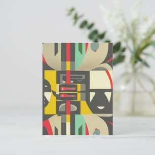 Cartão Postal Art Deco Encontra-se Moderno do Século Médio