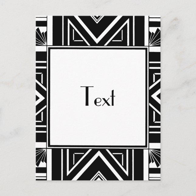 Cartão Postal Art Deco Geo (Frente)