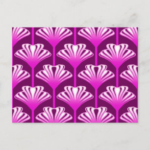 Cartão Postal Art Deco Lily, Ametista Roxo e Orquídea
